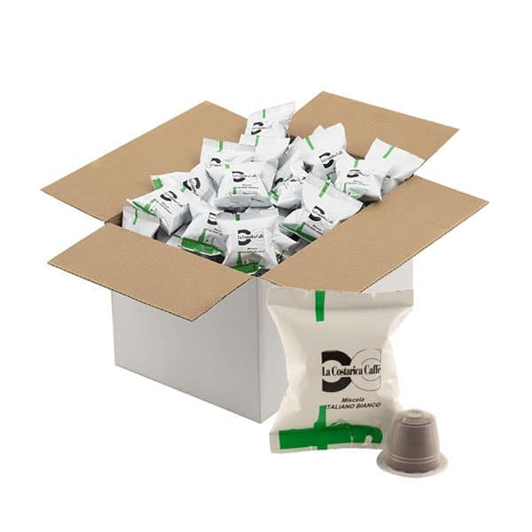Capsule caffè Miscela Bianca Compatibili Nespresso 100pz