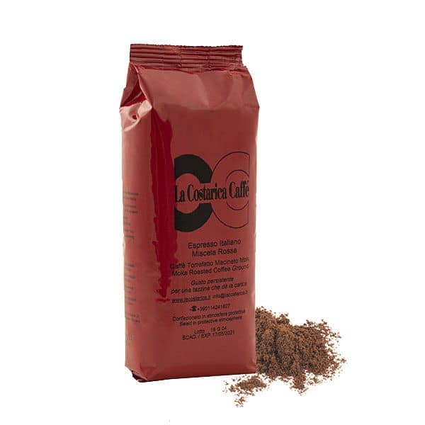 Caffè Macinato Espresso Italiano Miscela Rossa